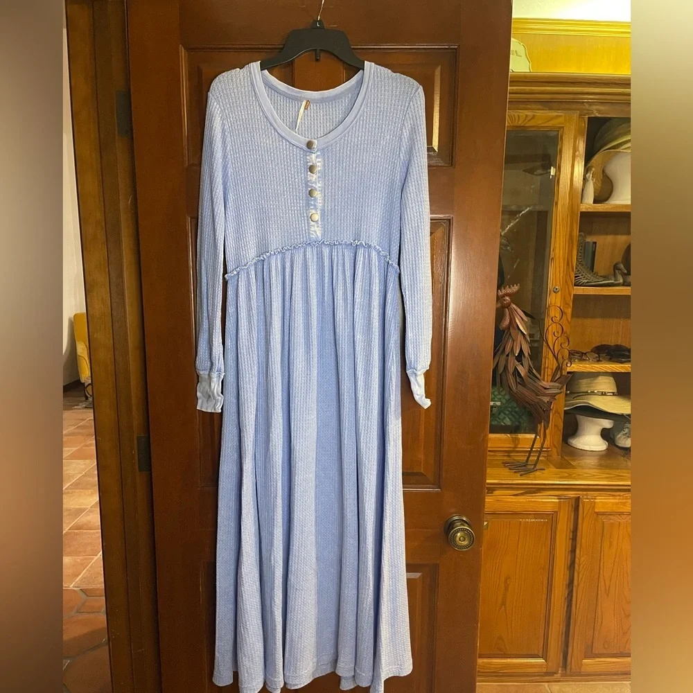 Free people Marissa thermal Henley maxi dress - Picture 2 of 4